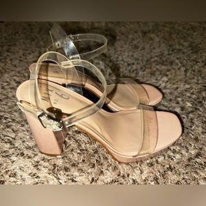 No. 6 Women's Clear Strap Heels